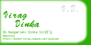 virag dinka business card